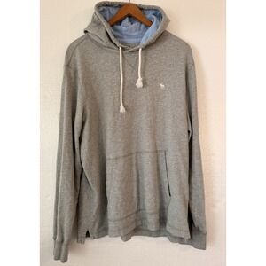 Abercrombie & Fitch Gray Pullover Hoodie XL Men's Moose Logo Casual